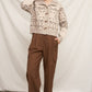 Fair Isle Toggle Sweater - PREORDER