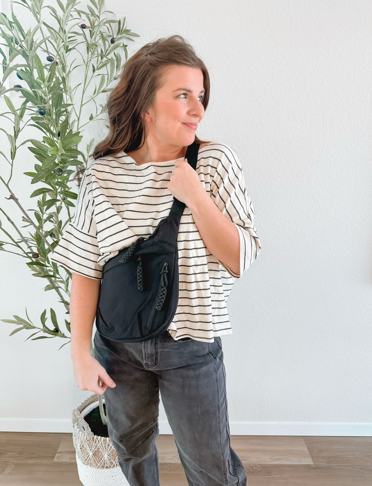 Large Nylon Sling Bag