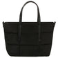 Black Quilted Tote Bag