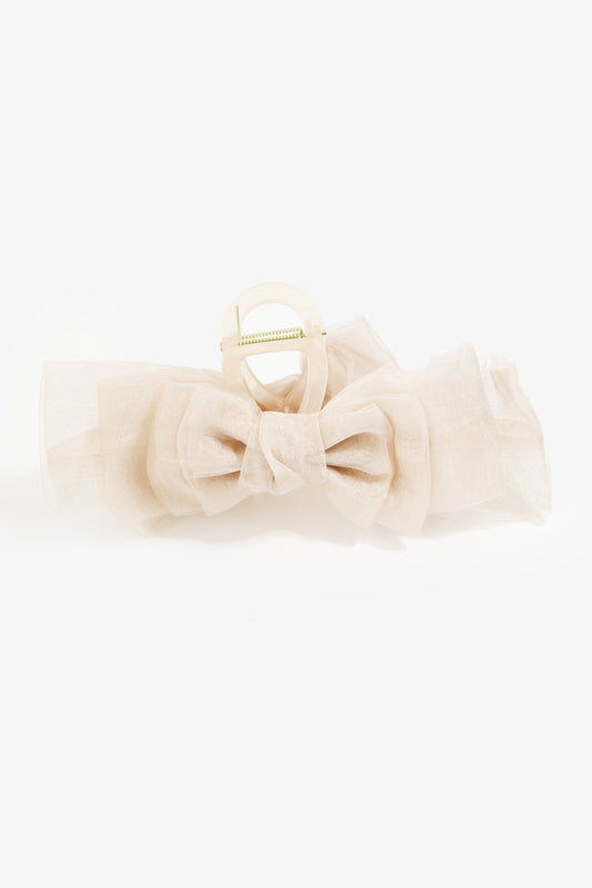 Layered Ribbon Bow Hair Claw Clip (2 colors)