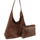 Sleek Brown Hobo Handbag