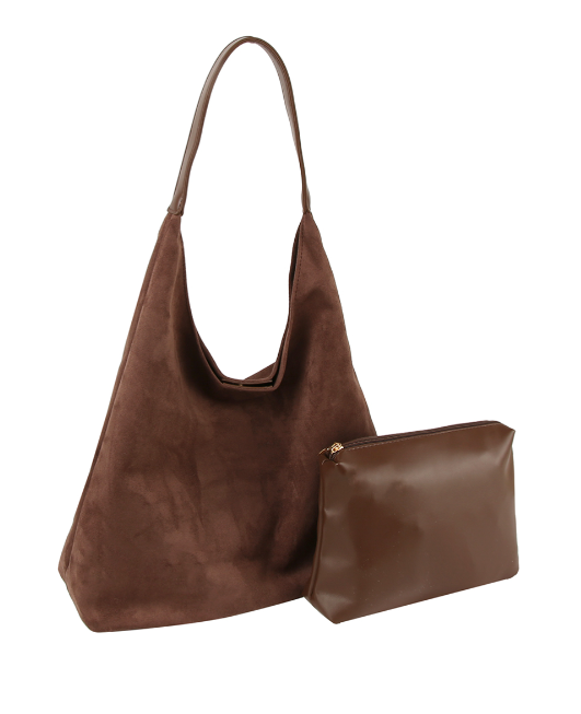 Sleek Brown Hobo Handbag