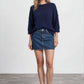 Navy Drop Shoulder Sweater