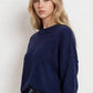 Navy Drop Shoulder Sweater