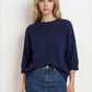 Navy Drop Shoulder Sweater