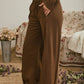 Brown Side Panel Lounge Pants
