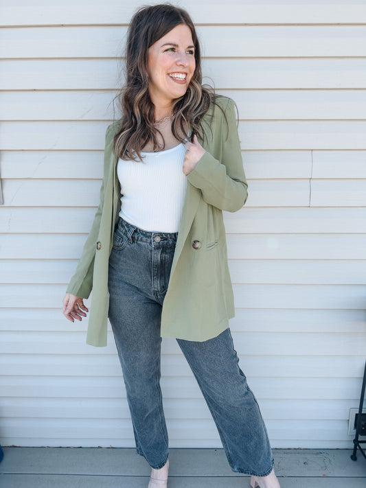 Classic Spring Green Blazer