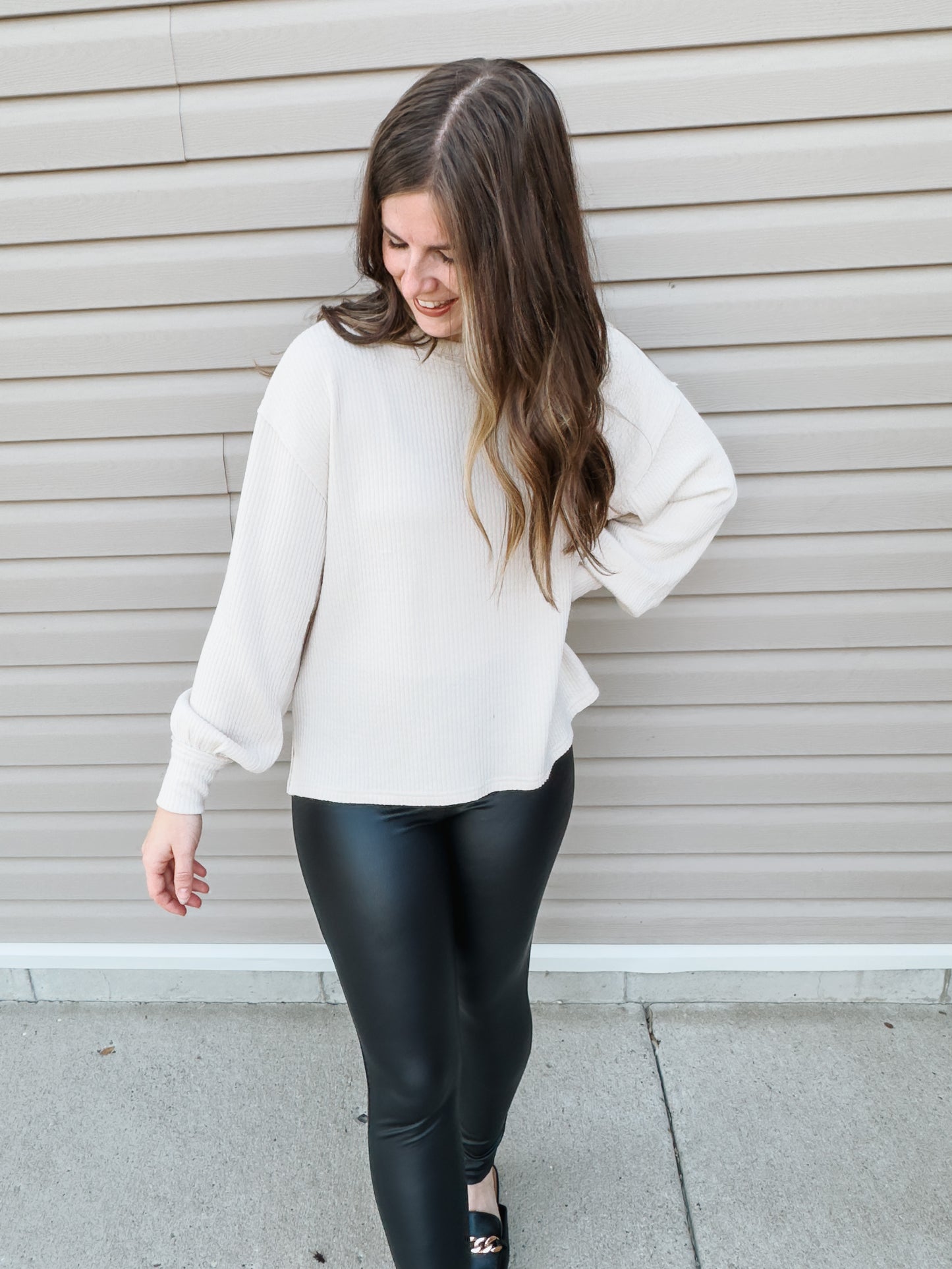 Stretch Faux Leather Leggings