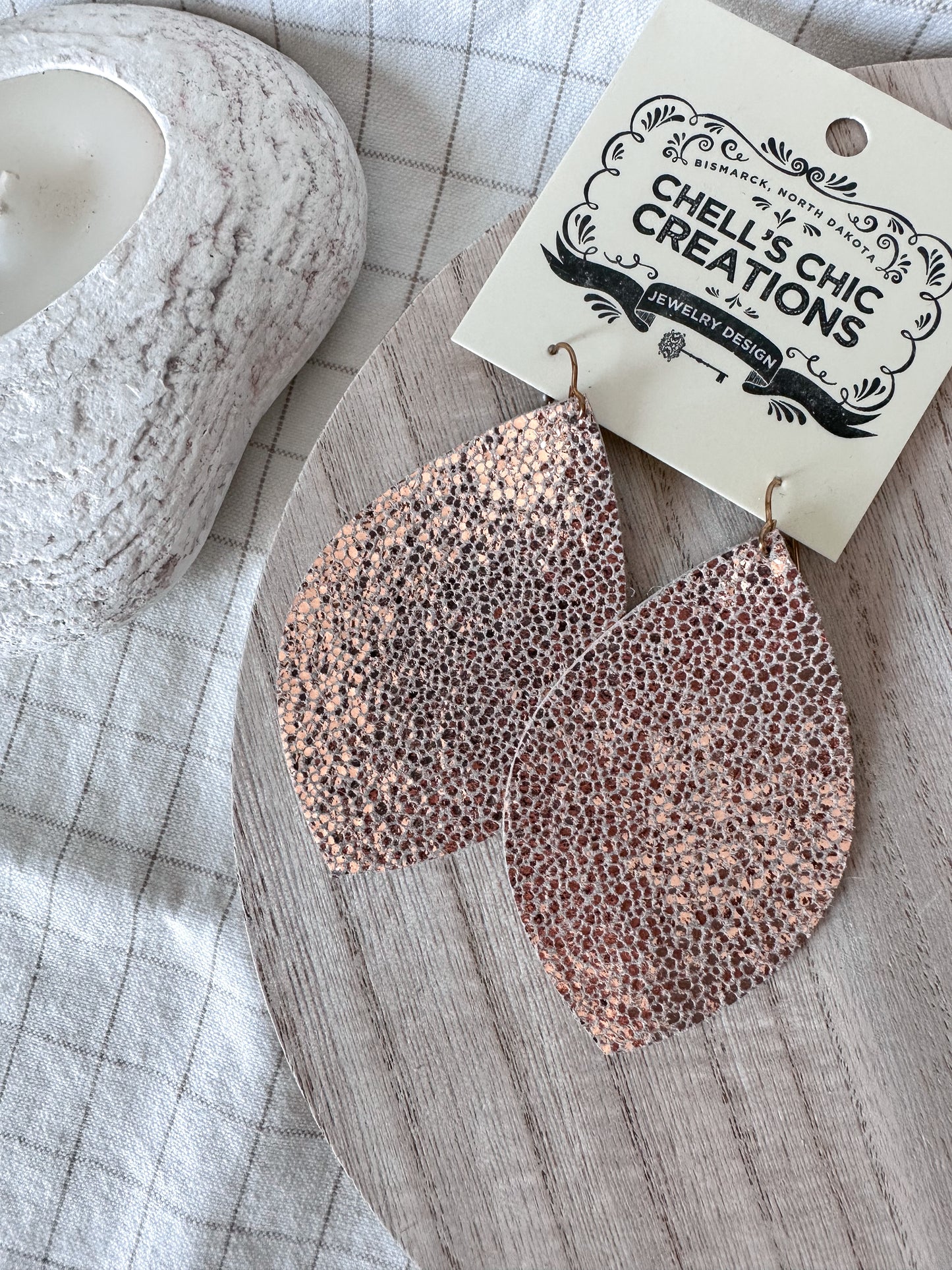 CCC Leather Earrings