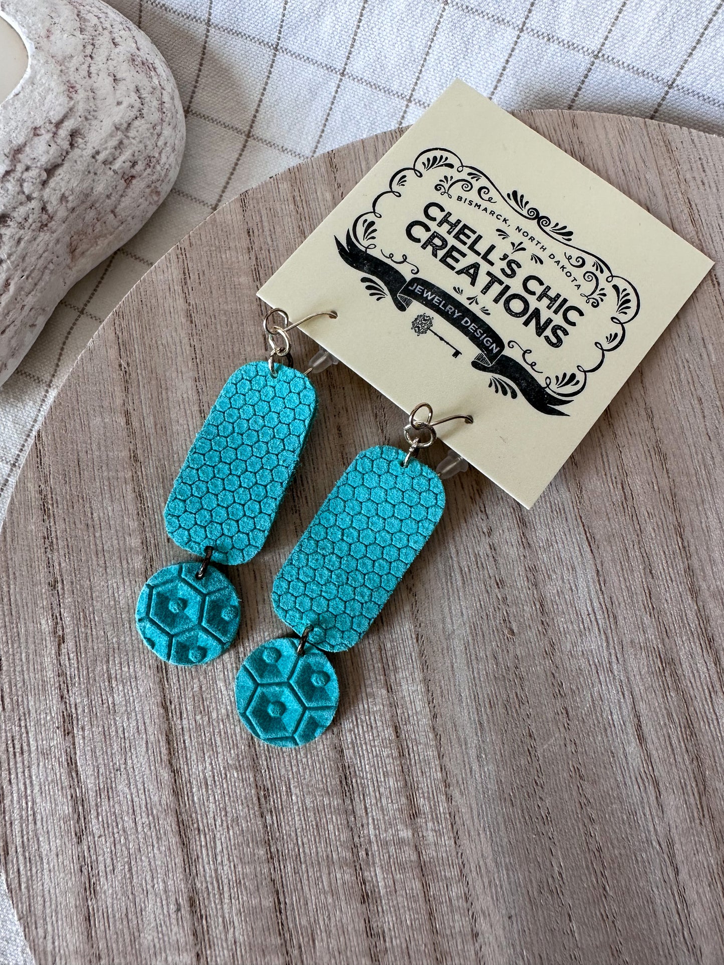 CCC Leather Earrings