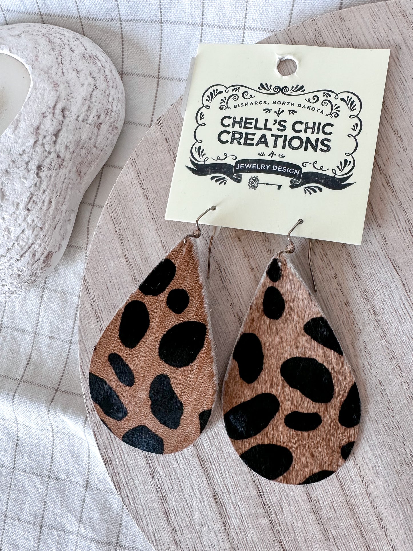 CCC Leather Earrings